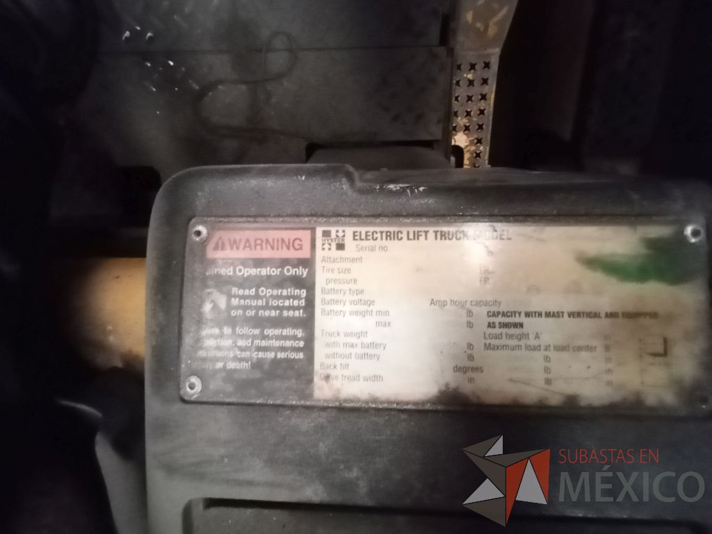 Lote 011 - Montacargas Hyster Electric Lift Truck, Año: 1997 - Imagen 12