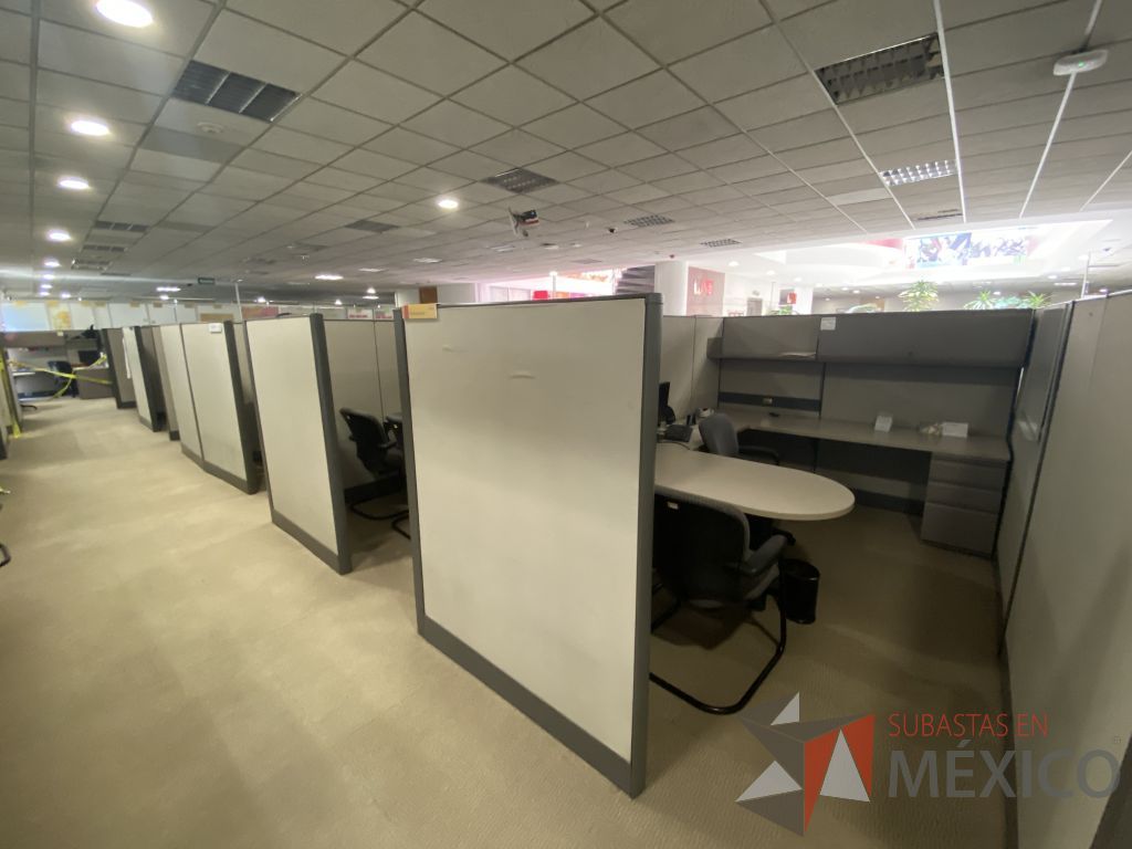 Lote 022 - Estación de trabajo para 16 personas de mampara alta con 16 gavetas - Imagen 9