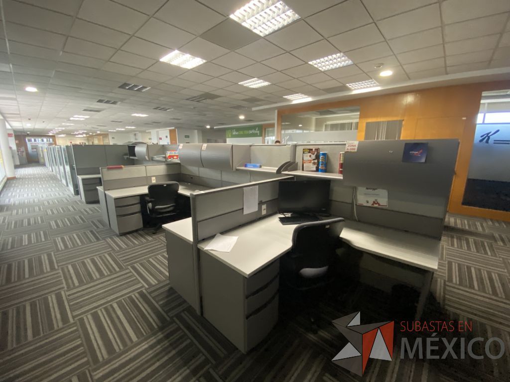 Lote 026 - Estación de trabajo para 22 personas con mampara alta con 22 gavetas - Imagen 2