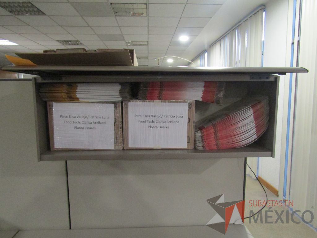 Lote 007 - Estación de trabajo para 16 personas con mampara alta con 16 gavetas - Imagen 13