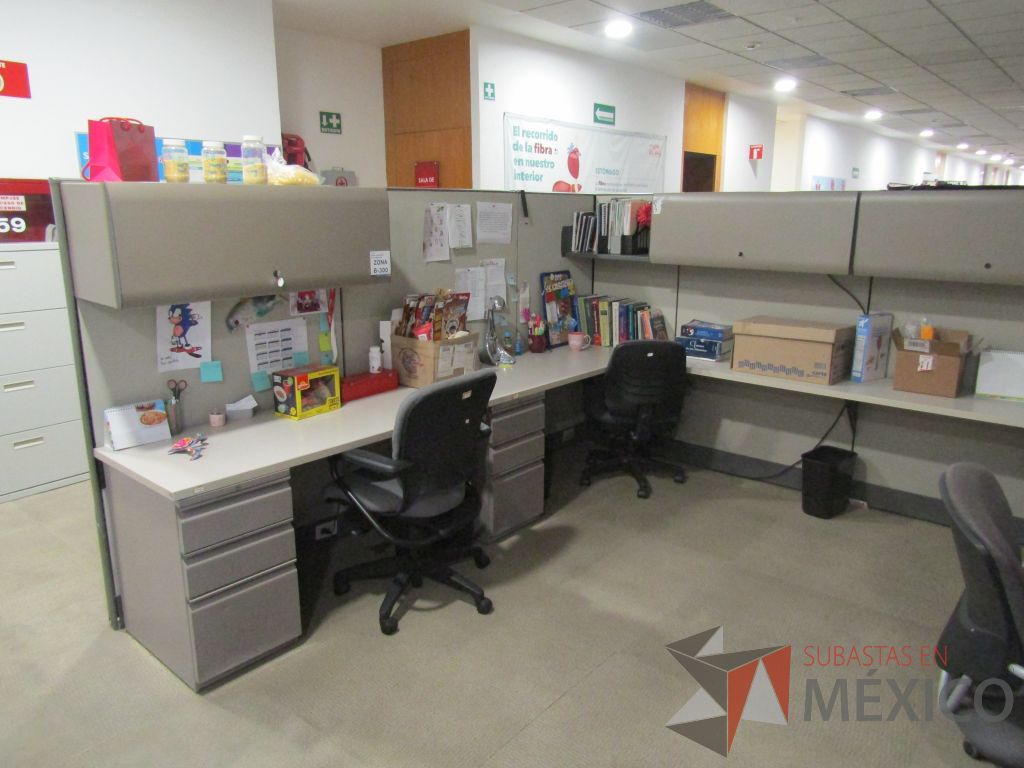 Lote 007 - Estación de trabajo para 16 personas con mampara alta con 16 gavetas - Imagen 29