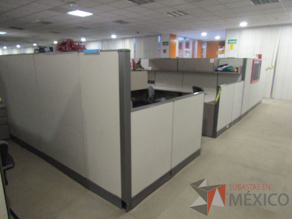 Lote 007 - Estación de trabajo para 16 personas con mampara alta con 16 gavetas - Imagen 25