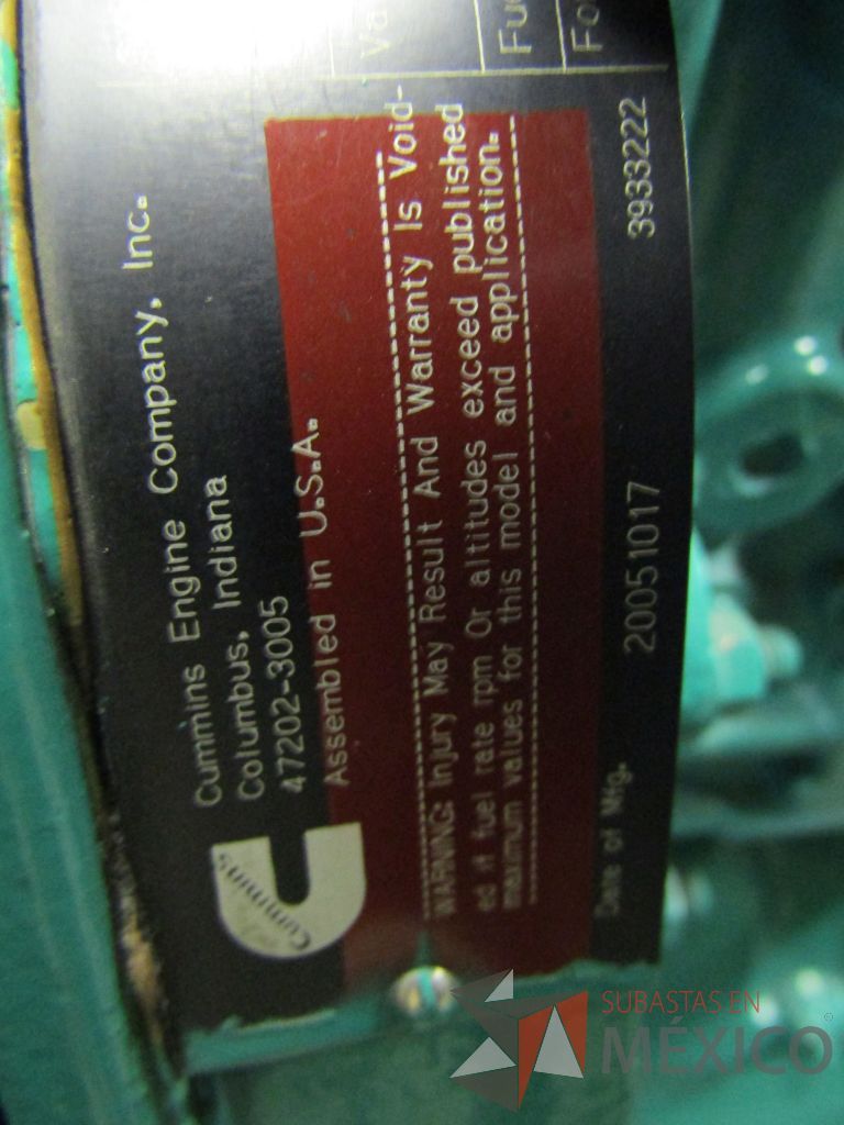Lote 002 - Planta de emergencia Selmec con Motor Cummins, 175 KW, 219 KVA - Imagen 60