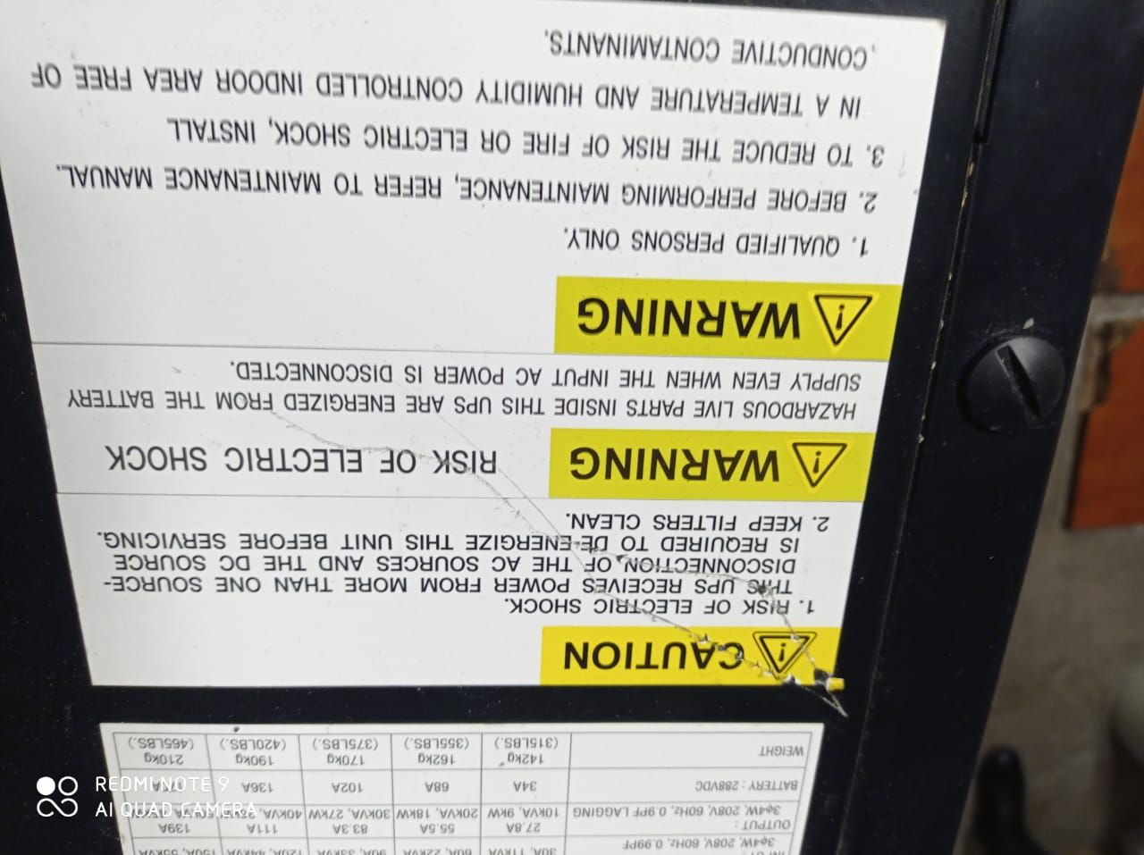 INV 094 - UPS, Modelo: UP1133A-A403SU-2, Marca: Mitsubishi Electric y Mando de baterías - Imagen 7