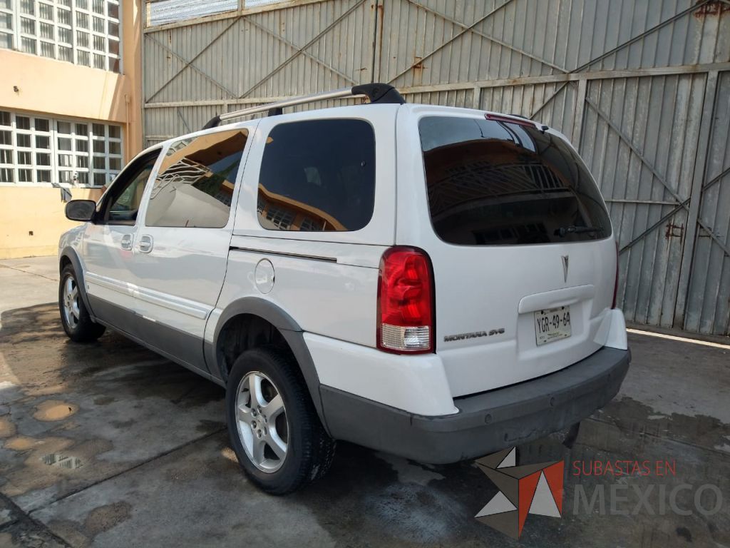 Lote 005 - Camioneta Pontiac 2007, para 7 Pasajeros, Automática, Montana SV6 - Imagen 3