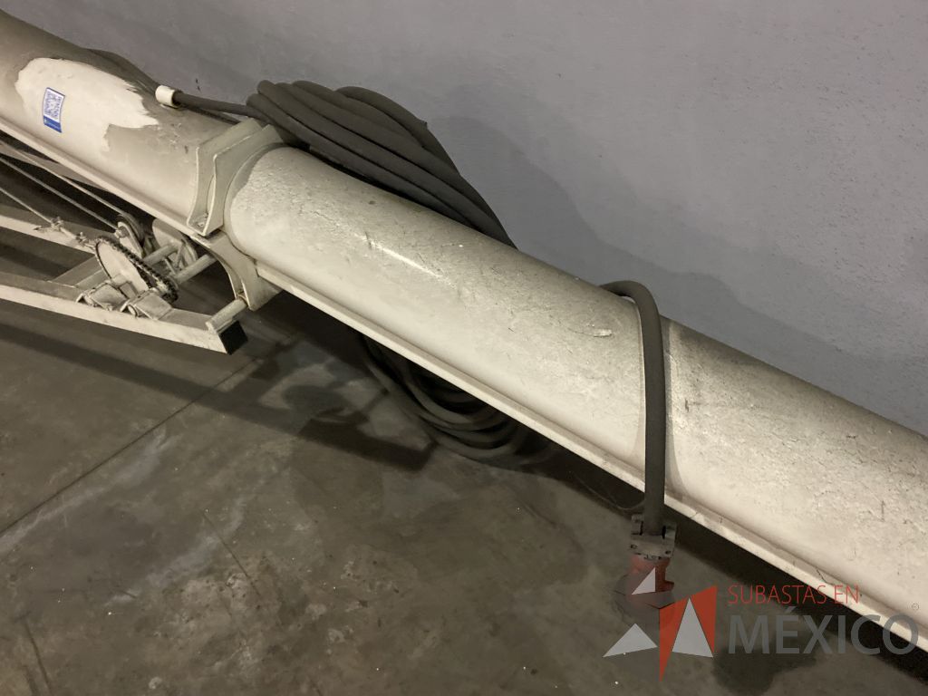 Lote 003 - Transportador para granos, helicoidal de bazuca metálica con ruedas color blanco - Imagen 17