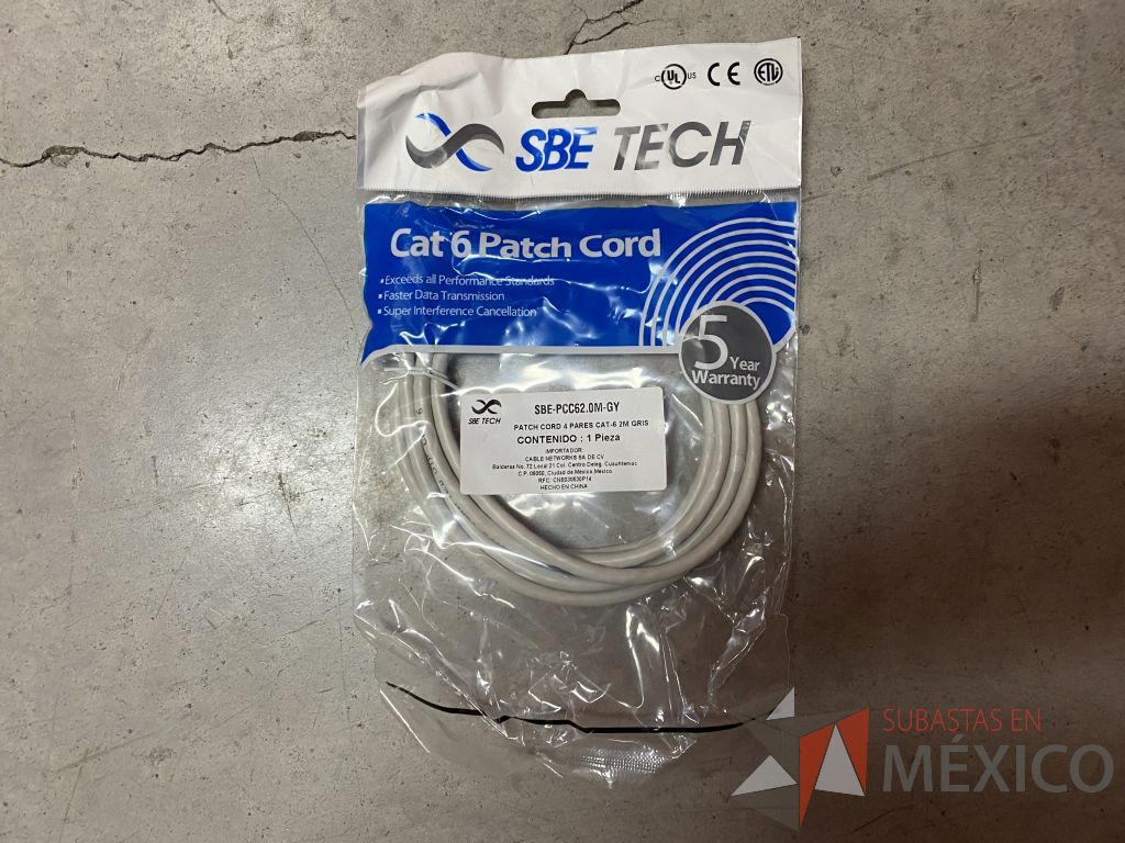 Lote 198 - 778 Cables de red UTP categoria 6 de 2 metros color gris - Imagen 15