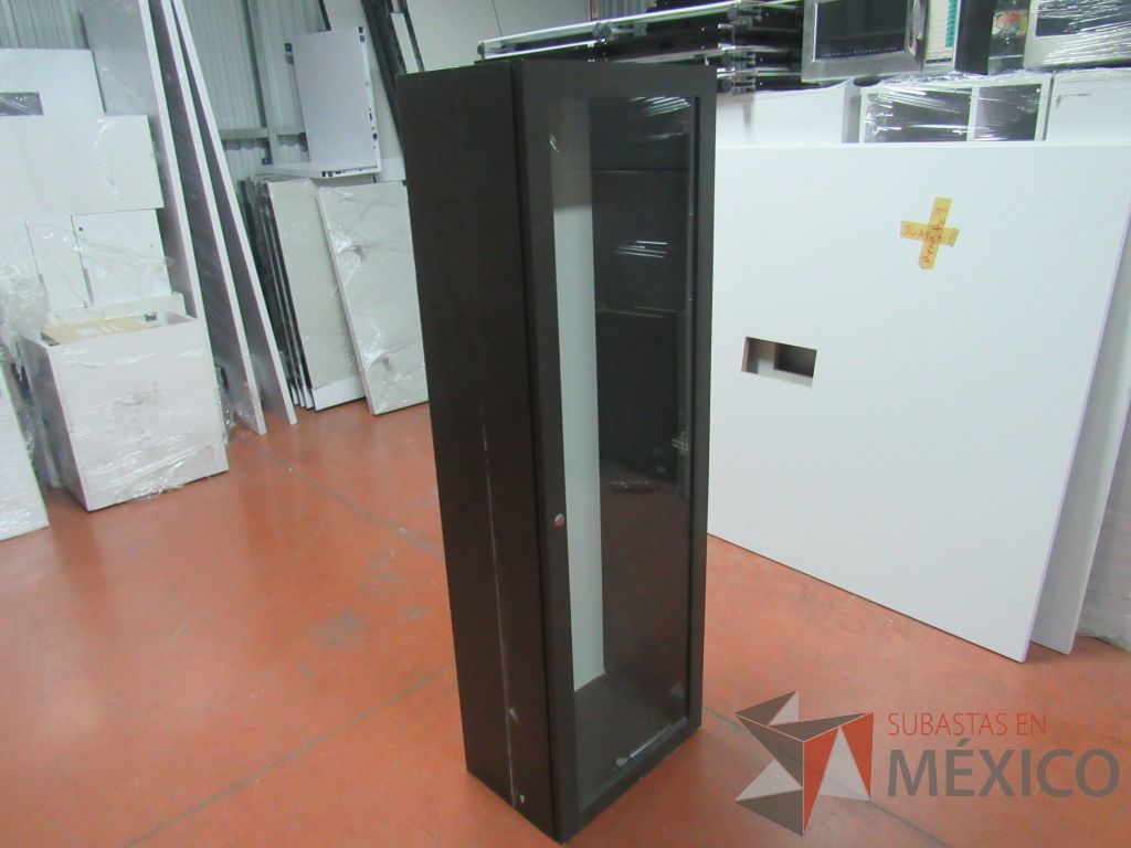 Lote 014 - 2 Gabinetes alto color gris con vidrio al medio - Imagen 6
