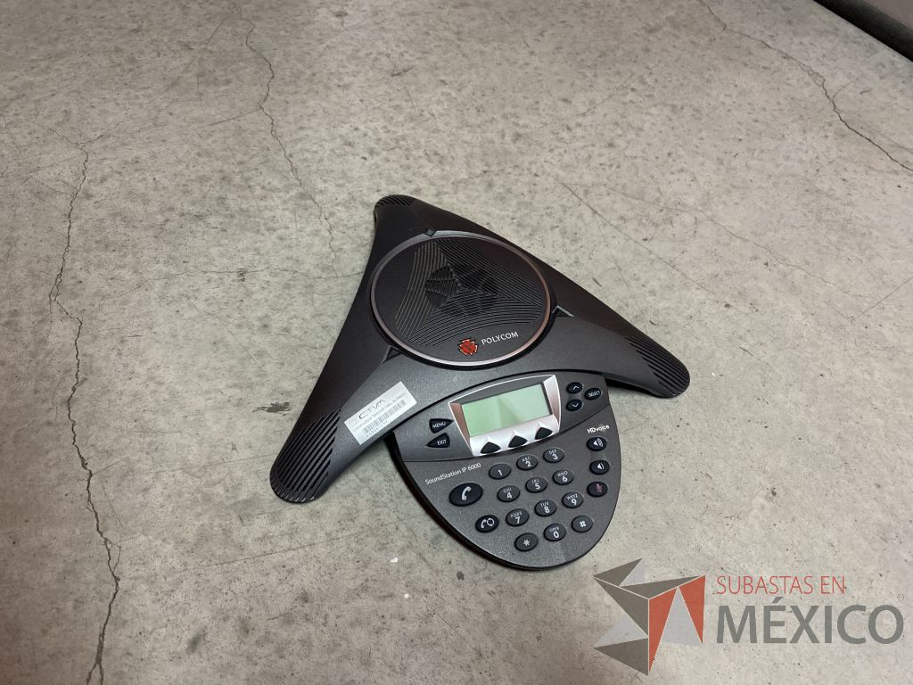 Lote 152 - Teléfono de audio conferencia color negro (Puerto 1GB) Polycom, Modelo: Sound Point 6000 - Imagen 3