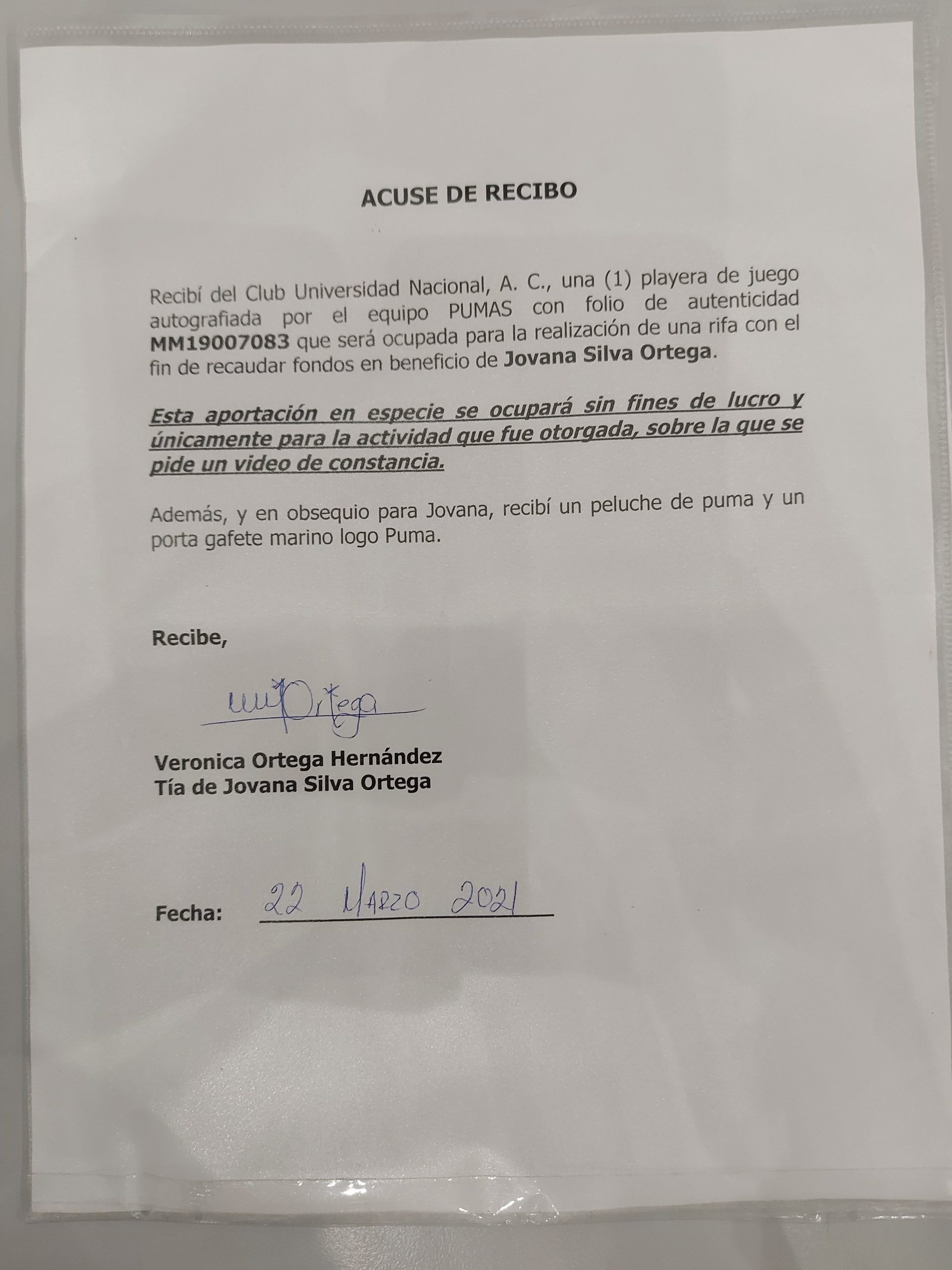 Lote 001 - SUBASTA A BENEFICIENCIA - Camisa autografiada por el equipo de Pumas Clausura 2021 - Imagen 6
