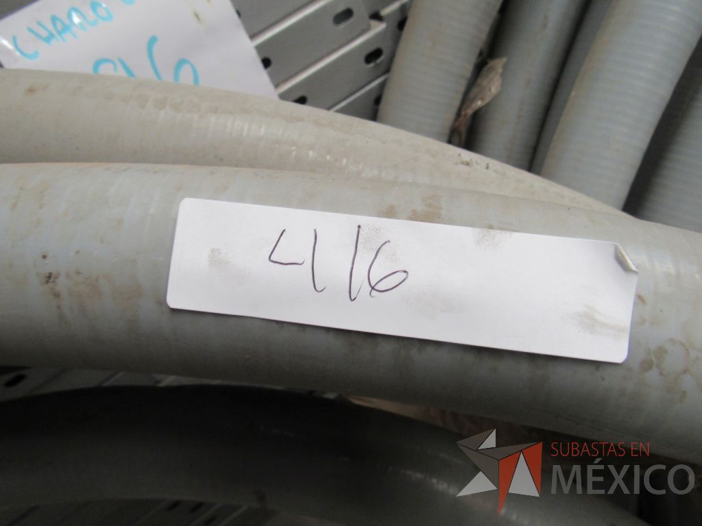 Lote 080 - 94 metros lineales de Poliflex color gris 2" - Imagen 5