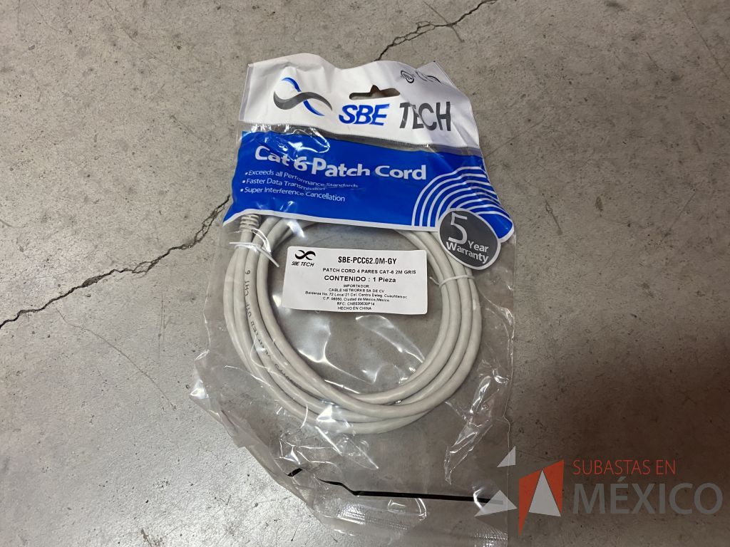 Lote 211 - 443 Cables de red UTP categoría 6 de 2 metros color gris, 502 Cables de red UTP categoría 6 de 1 metro color gris ... - Imagen 18