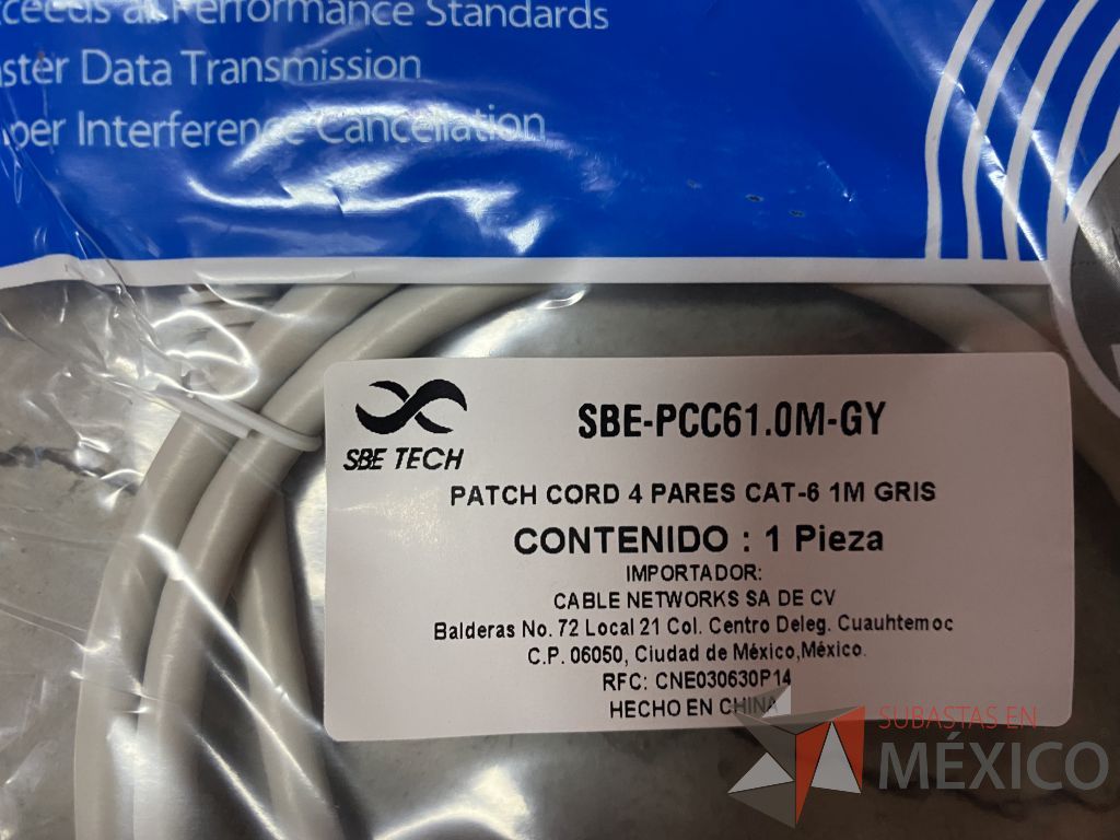 Lote 211 - 443 Cables de red UTP categoría 6 de 2 metros color gris, 502 Cables de red UTP categoría 6 de 1 metro color gris ... - Imagen 19