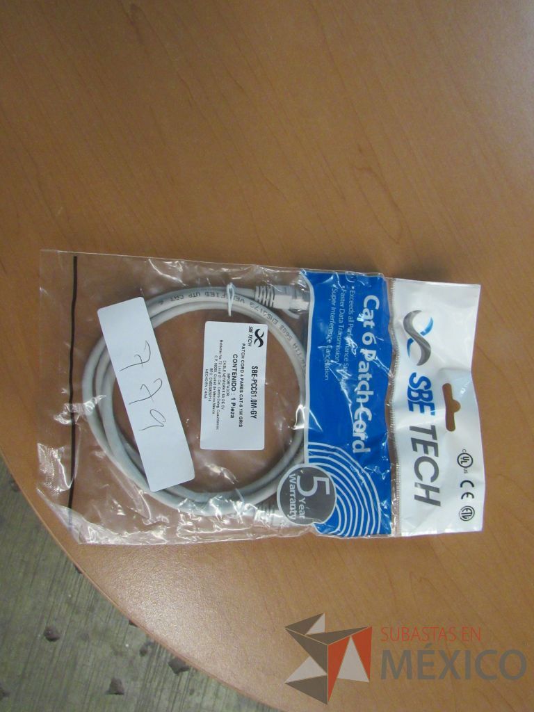 Lote 211 - 443 Cables de red UTP categoría 6 de 2 metros color gris, 502 Cables de red UTP categoría 6 de 1 metro color gris ... - Imagen 23