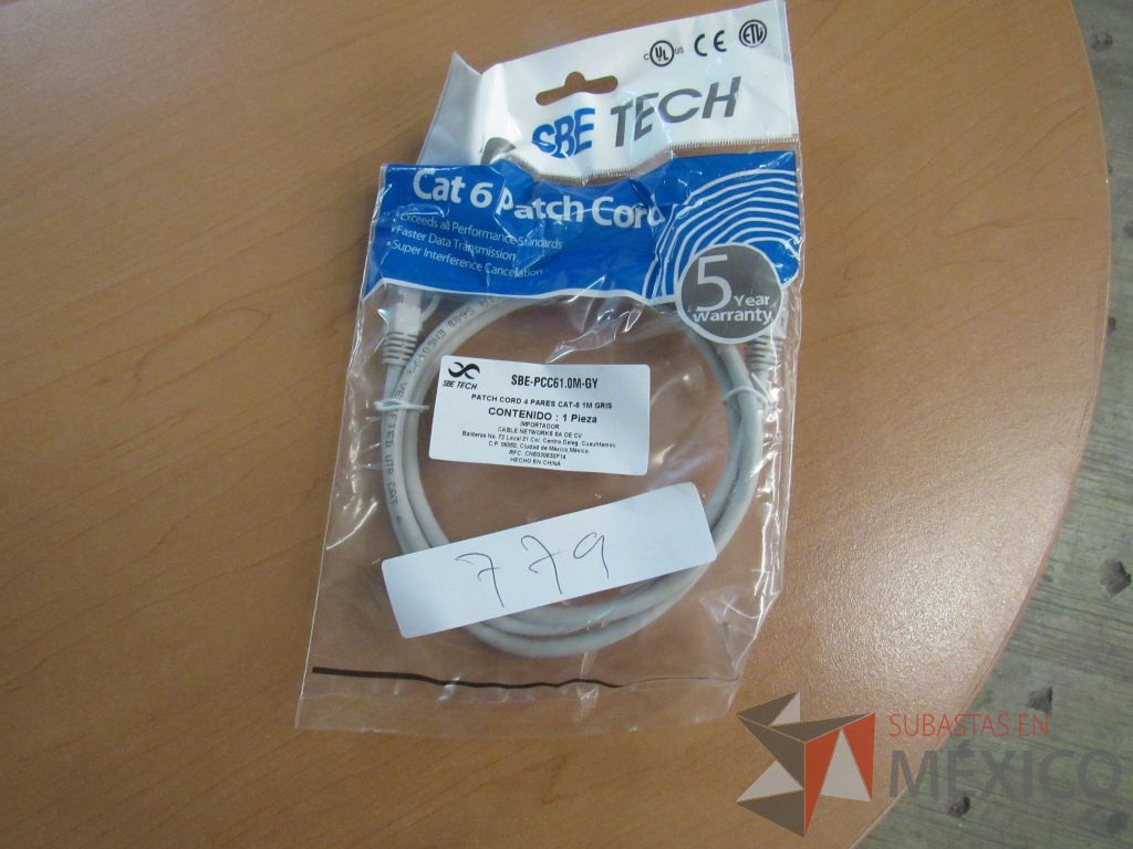 Lote 211 - 443 Cables de red UTP categoría 6 de 2 metros color gris, 502 Cables de red UTP categoría 6 de 1 metro color gris ... - Imagen 24