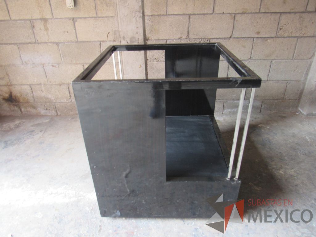 Lote 028 - Exhibidor cuadrado con 1 cajones color negro - Imagen 5