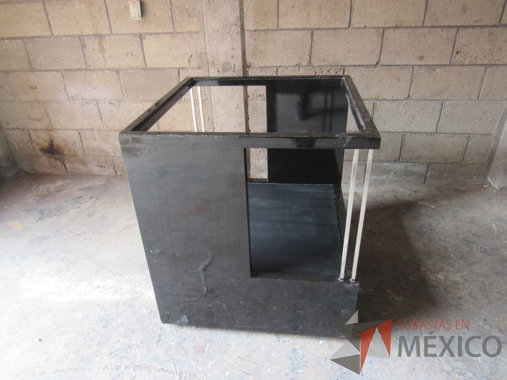 Lote 028 - Exhibidor cuadrado con 1 cajones color negro - Imagen 7