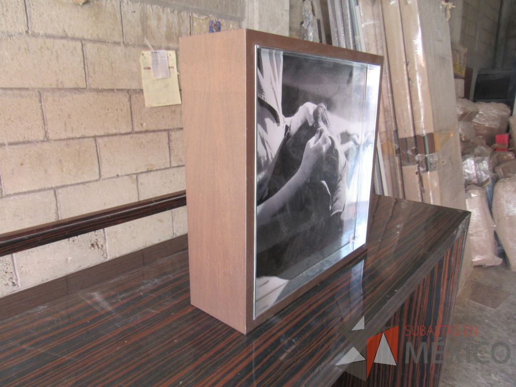 Lote 021 - 2 Cuadros decorativos con base de madera y recubrimiento de vidrio - Imagen 3