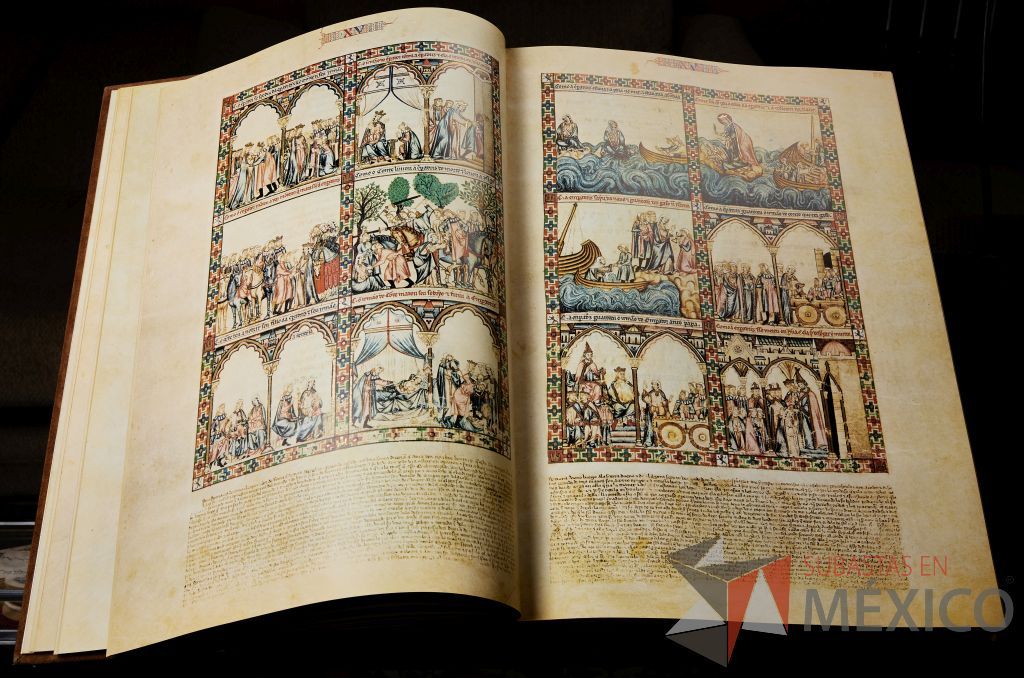 Lote 001 - Manuscrito de las Cantigas de Santa María escritas en galaicoportugués - Imagen 6