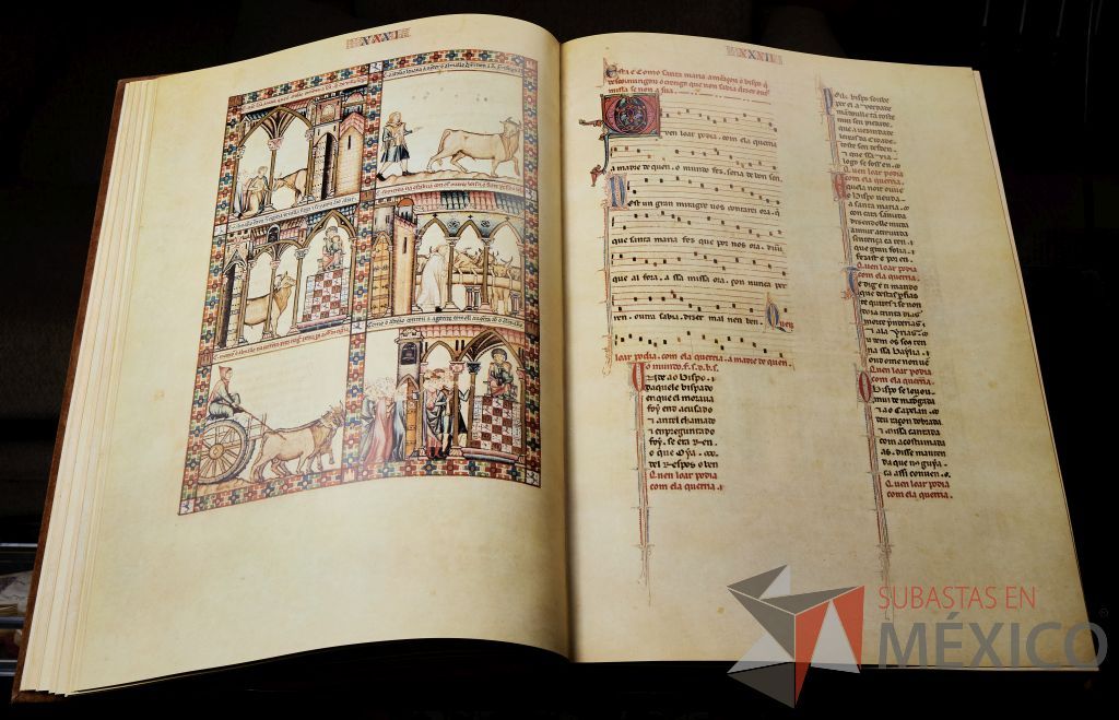 Lote 001 - Manuscrito de las Cantigas de Santa María escritas en galaicoportugués - Imagen 7