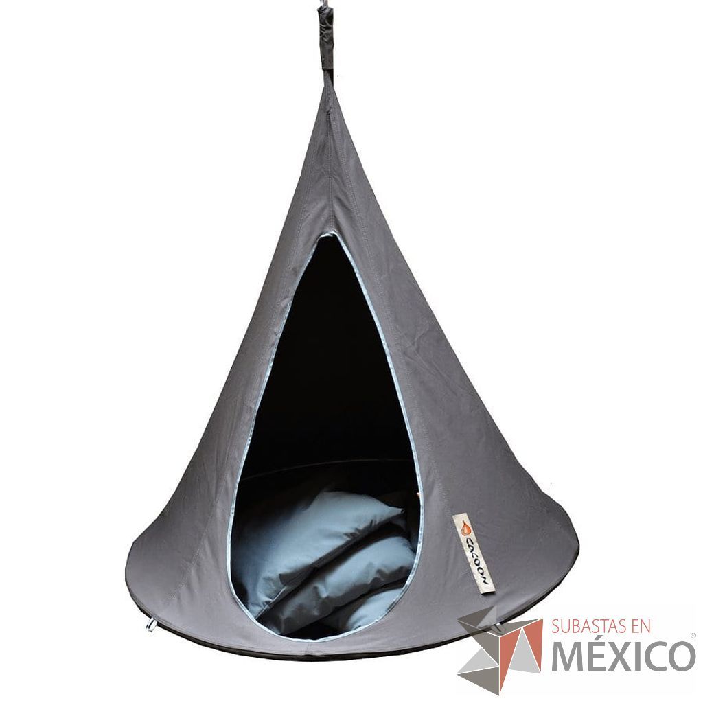 Lote 0567 - Casa de Campamento Cacoon Bonsai Gris Antracita y Kit para Montaje Tree Loop