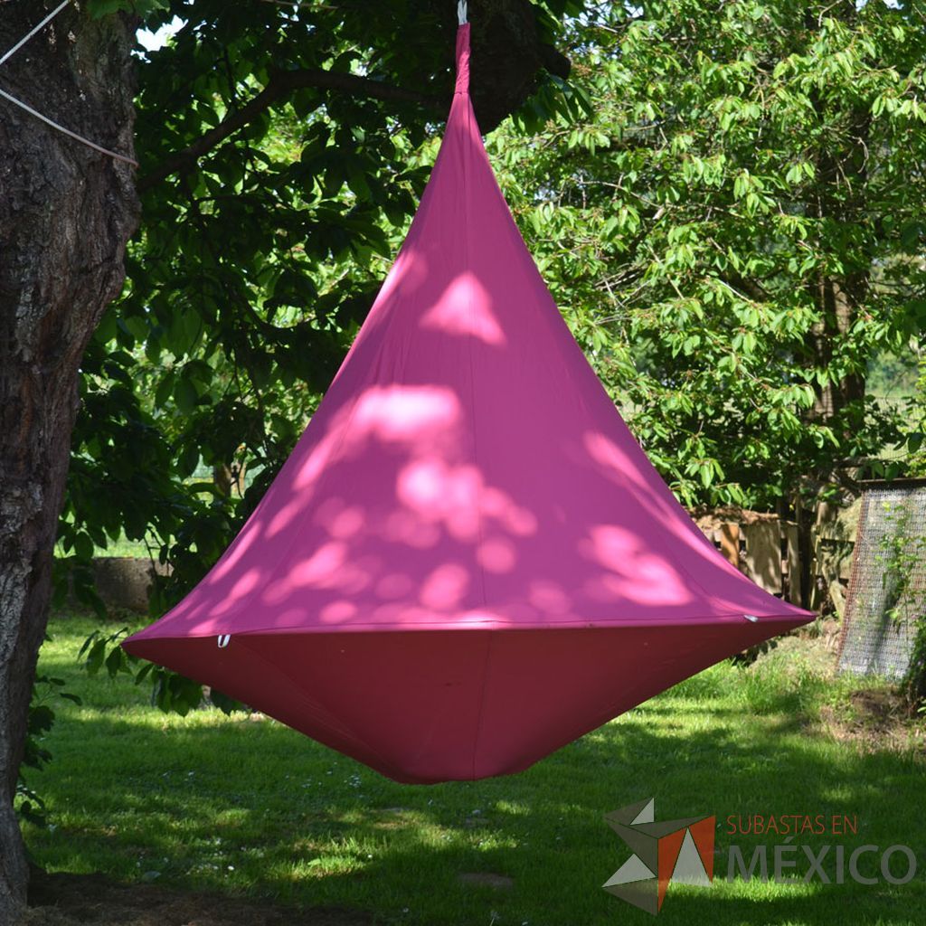 Lote 0359 - Casa de Campamento Cacoon Double Fucshia y Kit para Montaje Tree Loop