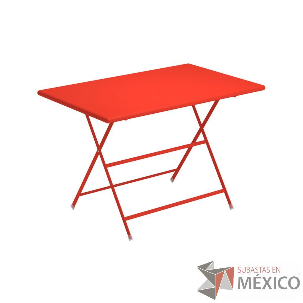 Lote 038 - Mesa Plegable Arc en Ciel 110x70cm Rojo Escarlata