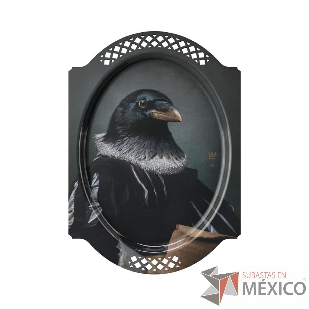 Lote 118 - Charola Plateaux Les Fables Le Corbeau