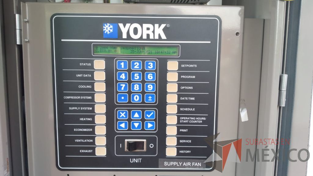 Lote 001 - Aire acondicionado YORK, Modelo: YPAL050CFC46BBDX, 50 TR, con 4 ventiladores. - Imagen 73