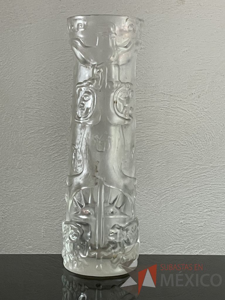 Lote 067 - "COLUMNA MUSEO DE ANTROPOLOGÍA" - Pedro Ramírez Vázquez - Escultura de vidrio emplomado - Imagen 2