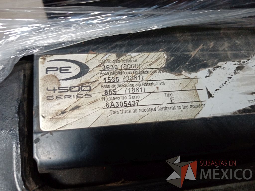 Lote 018 - Transpaleta eléctrica Crown, Modelo: PE4500-80-26-96, Año: 2012 - Imagen 14