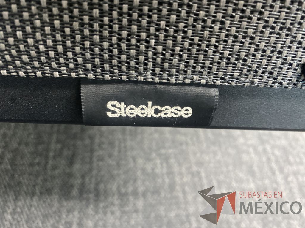 Lote 009 - 3 Sillas de visita Steelcase color gris - Imagen 5