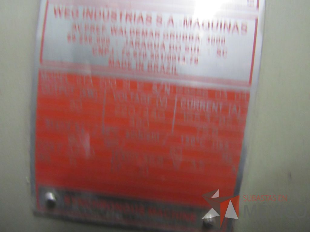 Lote 030 - Planta de emergencia, 50 Kw Marca: ROLAMEX, Modelo: 200S11255 - Imagen 7