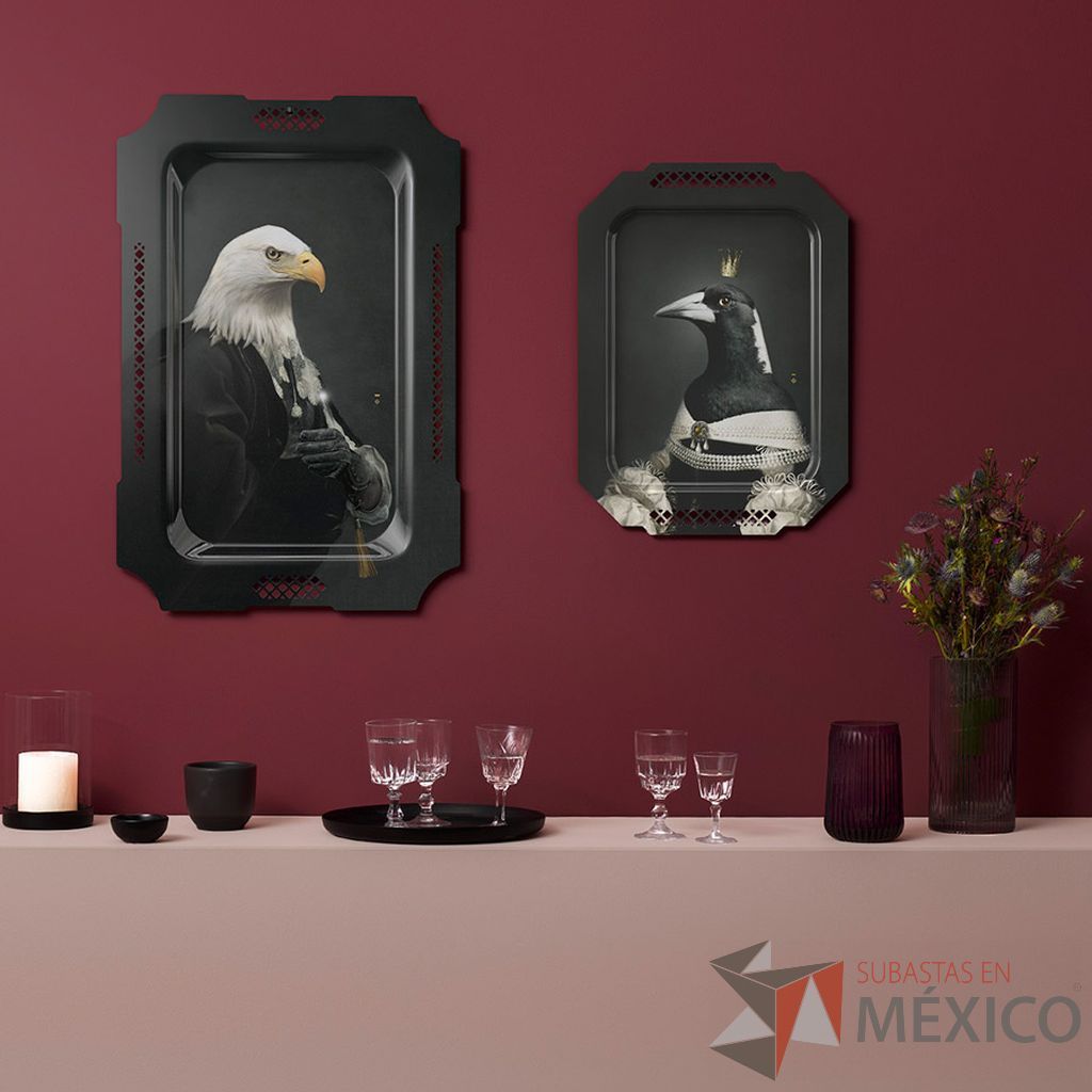 Lote 025 - Charola Le Boudoir The Lovebirds y Plateaux Les Fables L'Aigle - Imagen 3