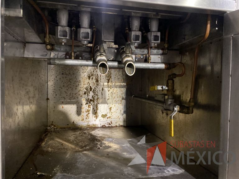 Lote 003 - Freidora a gas de acero inoxidable de 2 tinas con 2 rejillas - Imagen 2