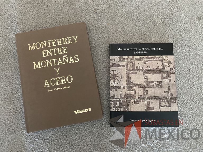 Lote 047 - 2 Libros de la Época colonial en Monterrey y su historia a lo largo de los años