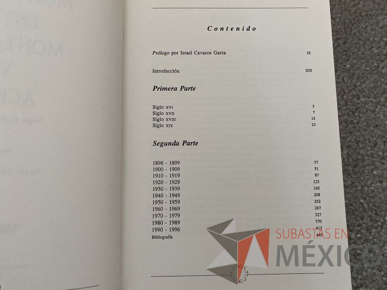 Lote 047 - 2 Libros de la Época colonial en Monterrey y su historia a lo largo de los años - Imagen 7