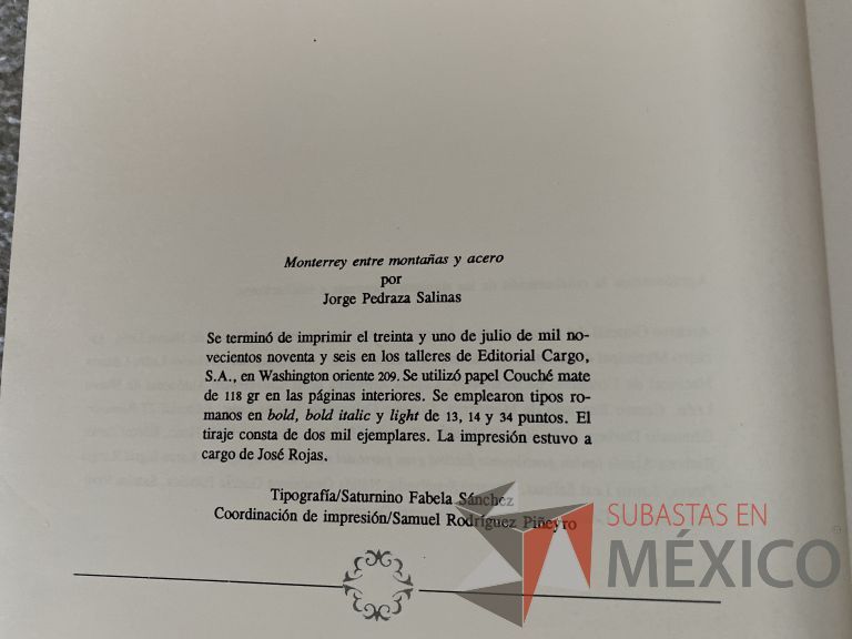 Lote 047 - 2 Libros de la Época colonial en Monterrey y su historia a lo largo de los años - Imagen 5