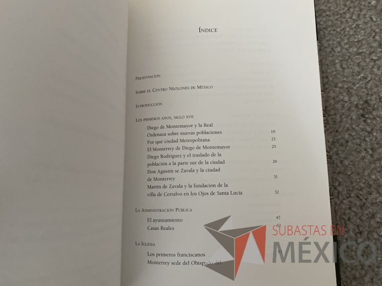 Lote 047 - 2 Libros de la Época colonial en Monterrey y su historia a lo largo de los años - Imagen 2