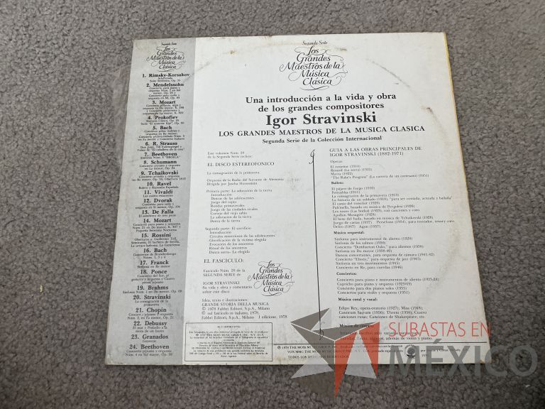 Lote 051 - 5 Vinilos LP Los Grandes Maestros de la Música Clásica - Imagen 11