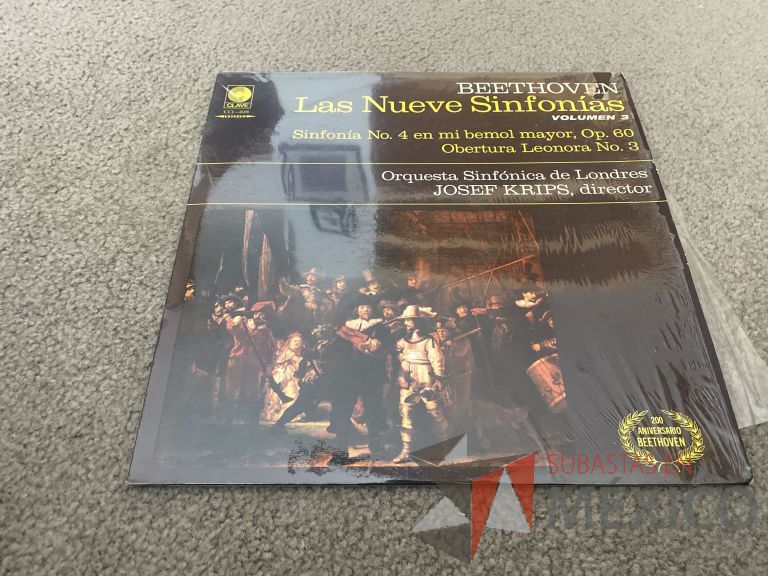 Lote 075 - 5 Vinilos LP de Beethoven - Imagen 2