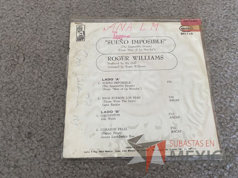 Lote 076 - 5 Vinilos LP de diversos géneros - Imagen 10