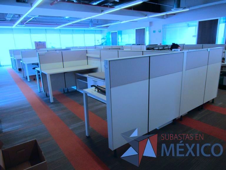 Lote 003 - Estación de trabajo para 14 personas con mampara baja