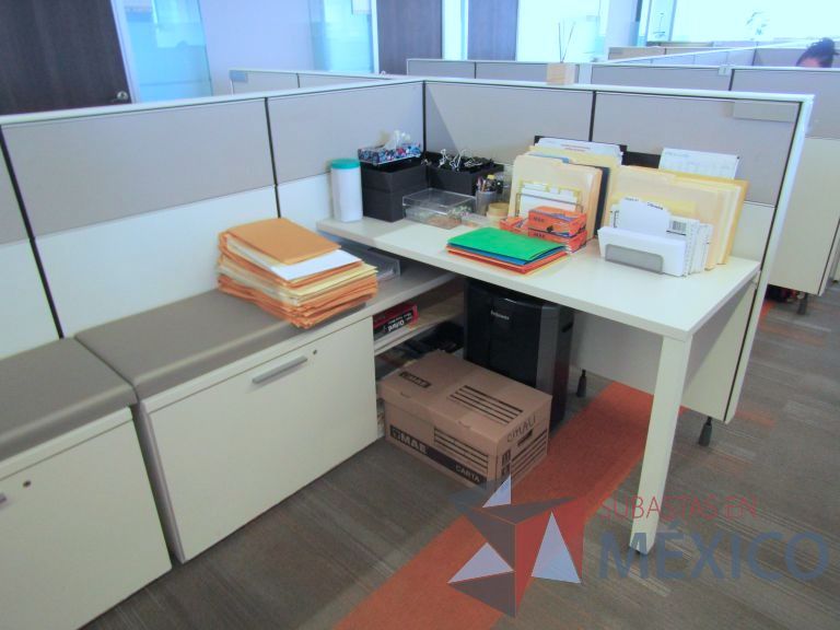 Lote 004 - Estación de trabajo para 8 personas con mampara baja - Imagen 3