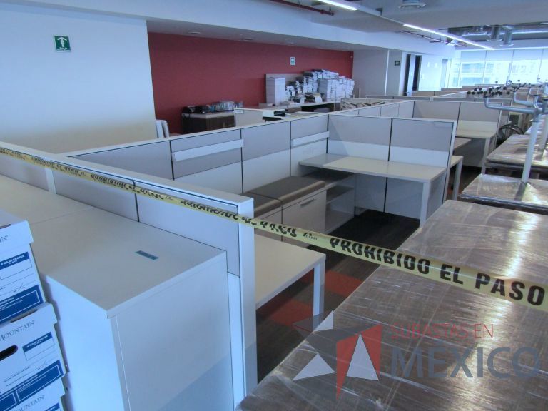 Lote 004 - Estación de trabajo para 8 personas con mampara baja - Imagen 2