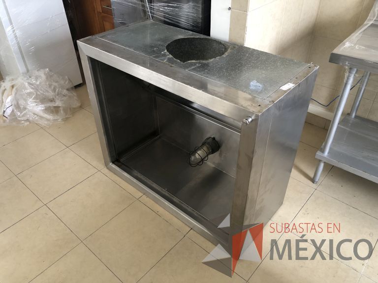Lote 037 - Campana industrial de acero inoxidable con foco - Imagen 6