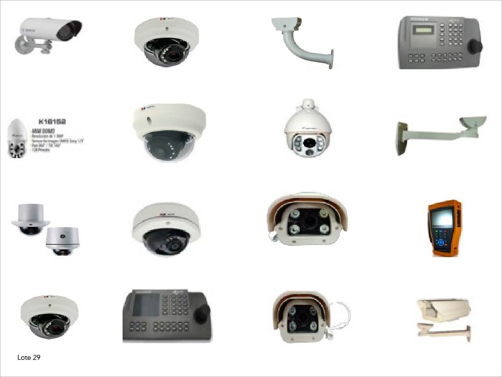 Lote 029 - 164 Camaras de seguridad de diferentes marcas y modelos