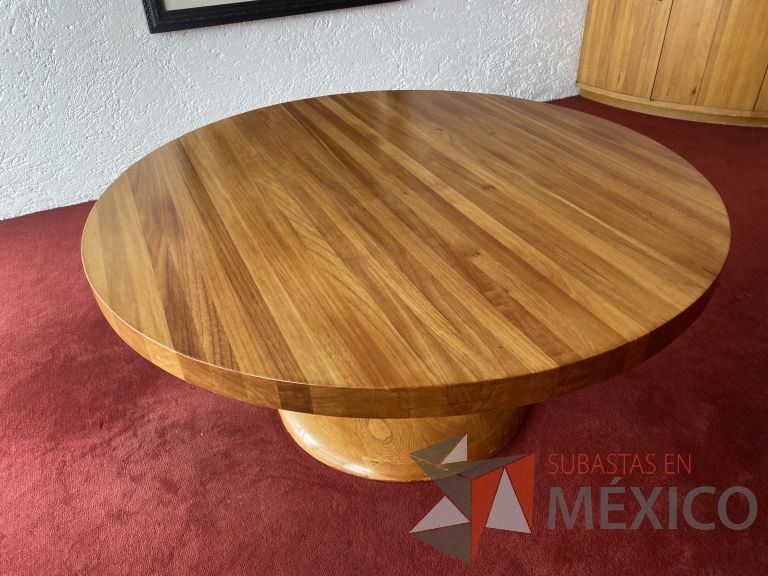 Lote 050 - 3 Mesas rectangulares con 2 bases de madera, 3 Mesas redondas de madera, etc... - Imagen 20