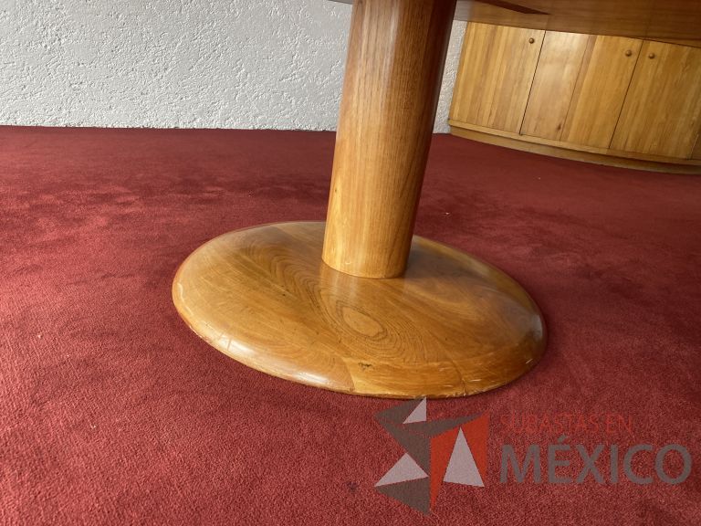 Lote 050 - 3 Mesas rectangulares con 2 bases de madera, 3 Mesas redondas de madera, etc... - Imagen 24