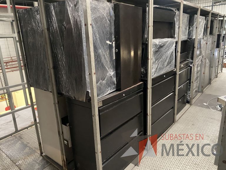 Archivero Rota Lote 025 - 150 Archiveros horizontales metálicos - Subastas en México